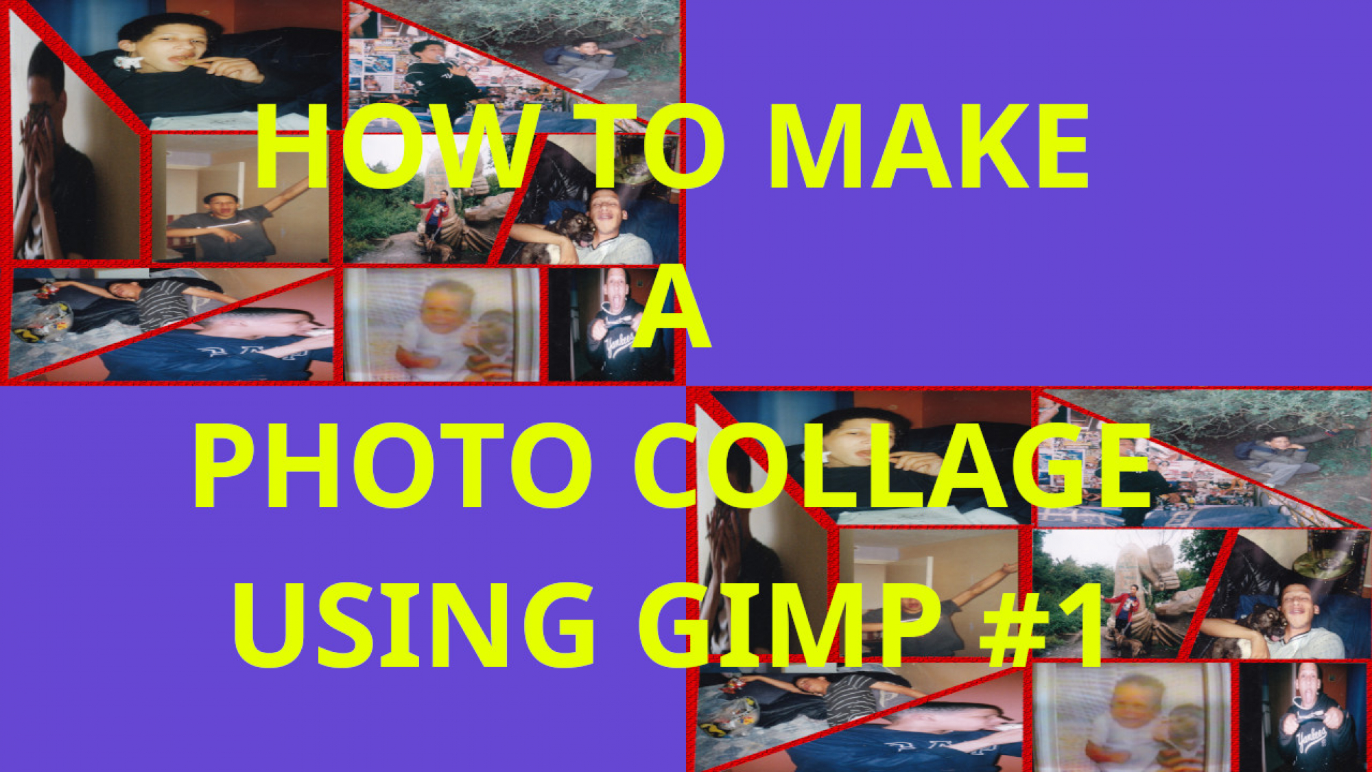 HOW TO MAKE A PHOTO COLLAGE USING GIMP #1